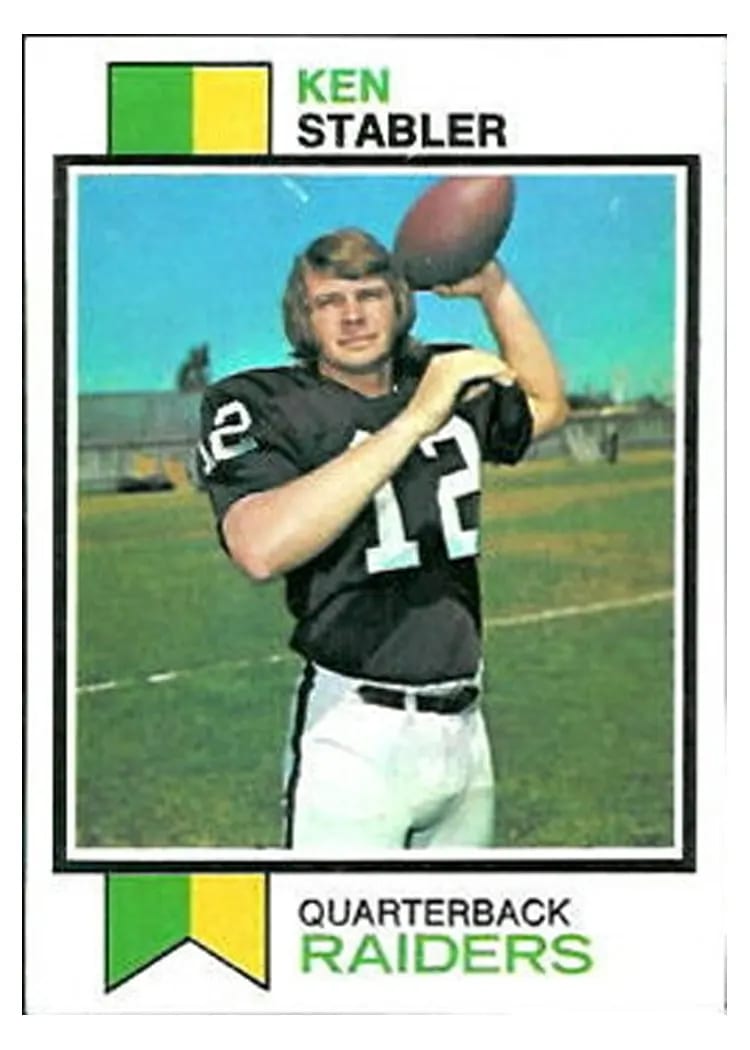 1973 Topps Ken Stabler #487 card