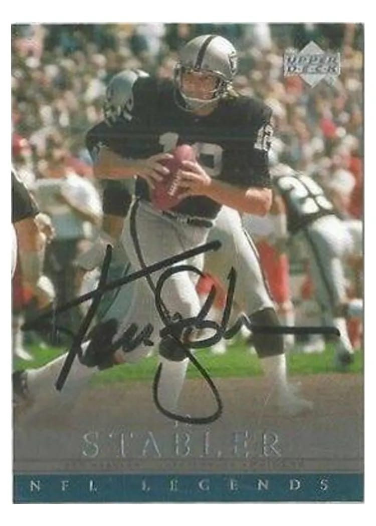 2000 Upper Deck Legends Autographs Ken Stabler card