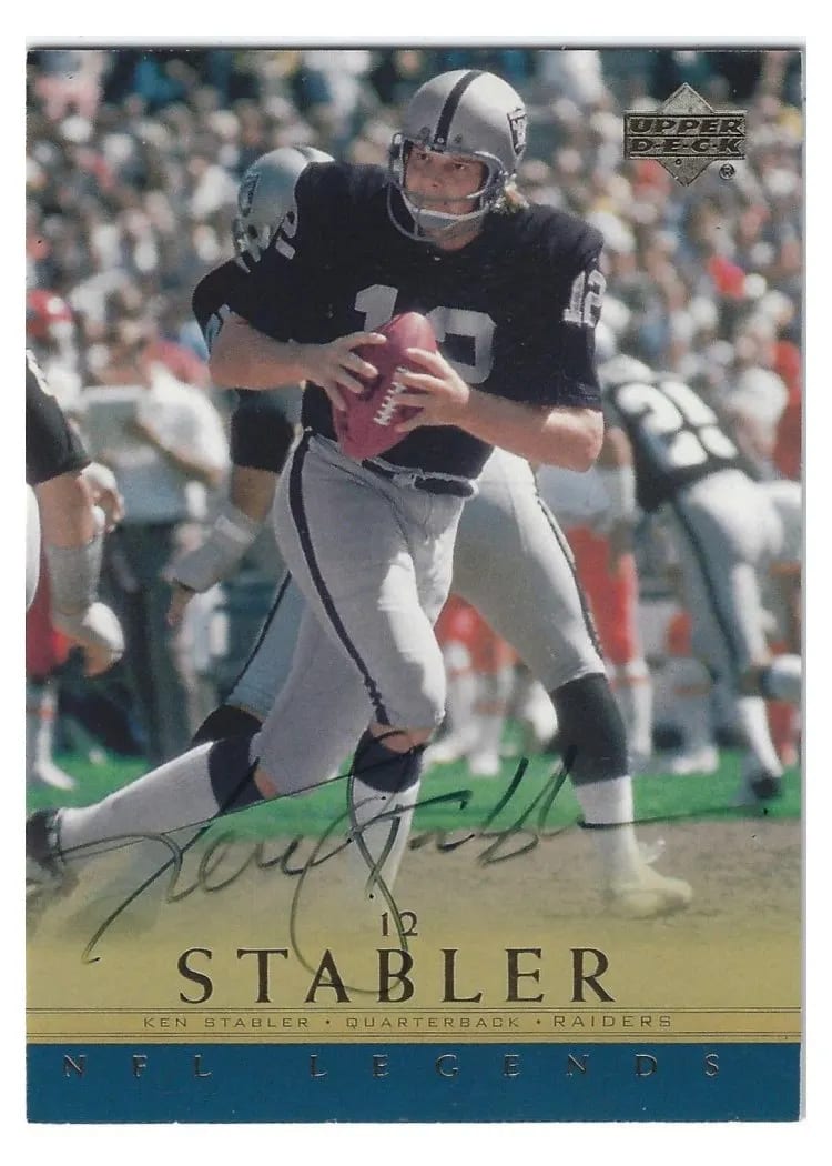 2000 Upper Deck Legends Autographs Ken Stabler card