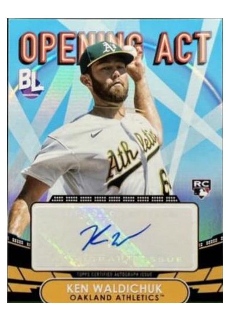 2023 Topps Big League Opening Act Autographs Ken Waldichuk #OAA-KW card