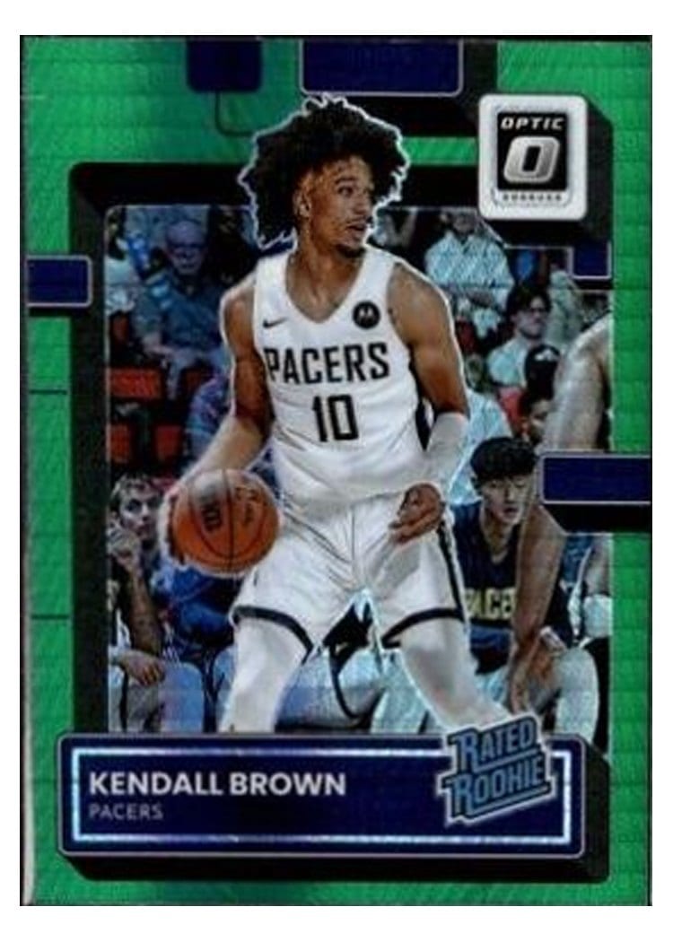2022 Panini Donruss Optic Kendall Brown Hyper Green #217 card