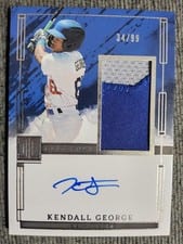 2024 Panini Impeccable Elegance Prospect Jersey Autographs Kendall George #EPJ-KG card