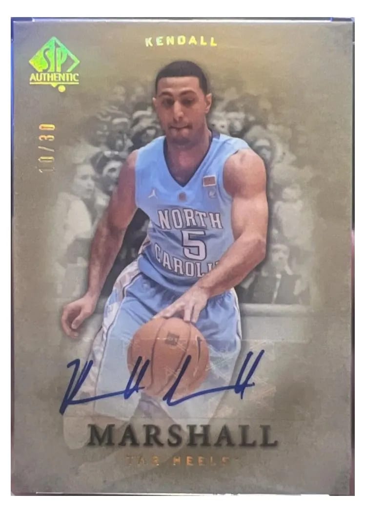 2012 SP Authentic Kendall Marshall #23 card