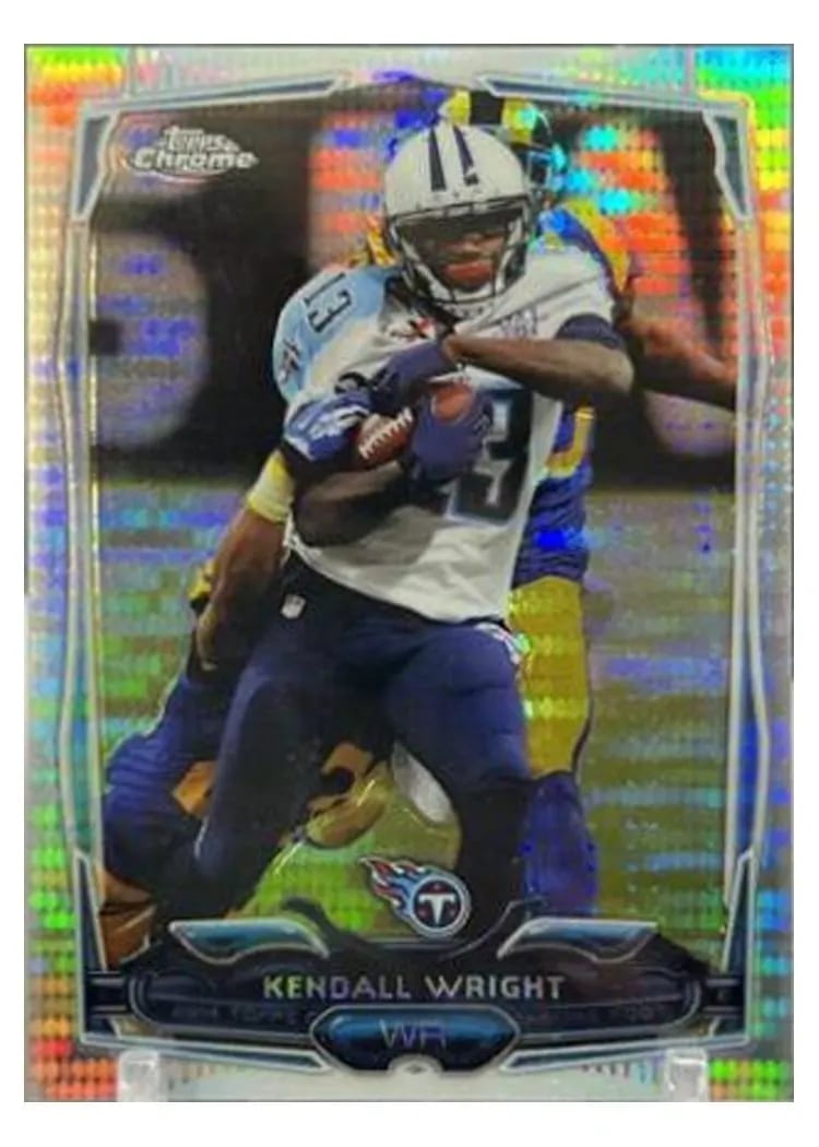 2014 Topps Chrome Mini Kendall Wright Pulsar Refractor #19 card