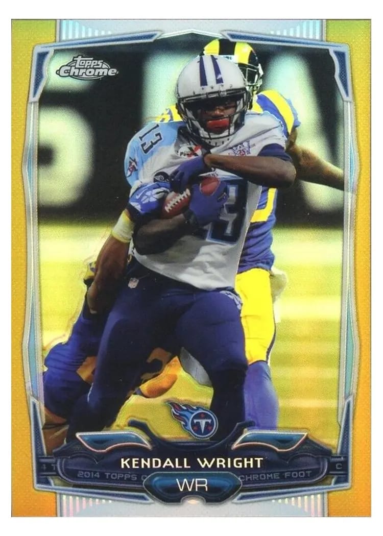 2014 Topps Chrome Mini Kendall Wright Gold Refractor #19 card