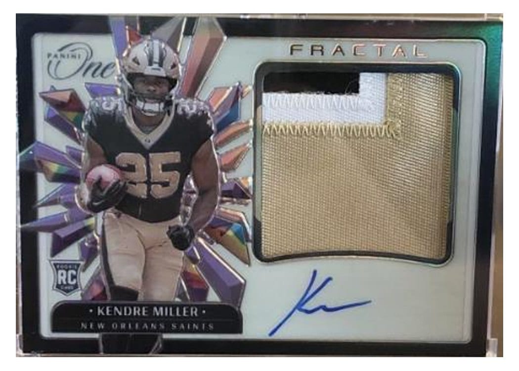 2023 Panini One Rookie Fractal Kendre Miller #398 card