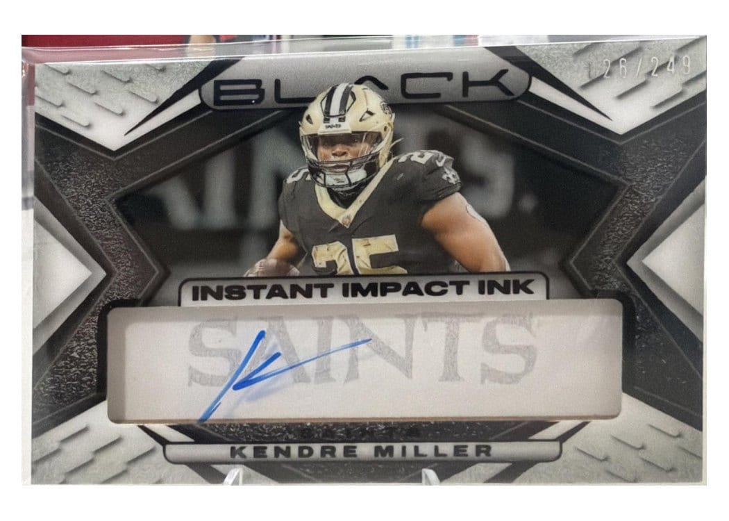2025 Panini Black Instant Impact Ink Kendre Miller #6 card