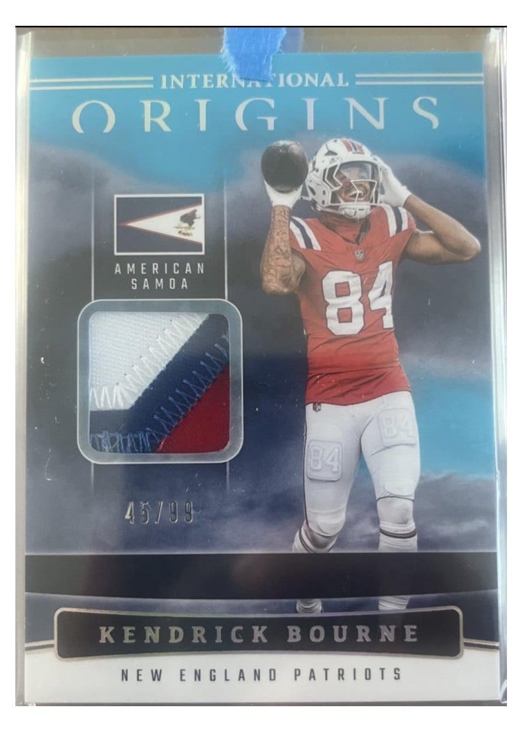 2025 Panini Origins International Origins Relics Kendrick Bourne #2 card