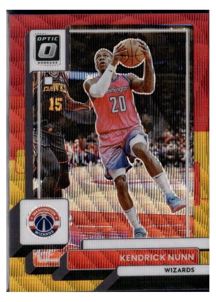 2022-23 Donruss Optic Base Set Kendrick Nunn Red Gold Wave #123 card
