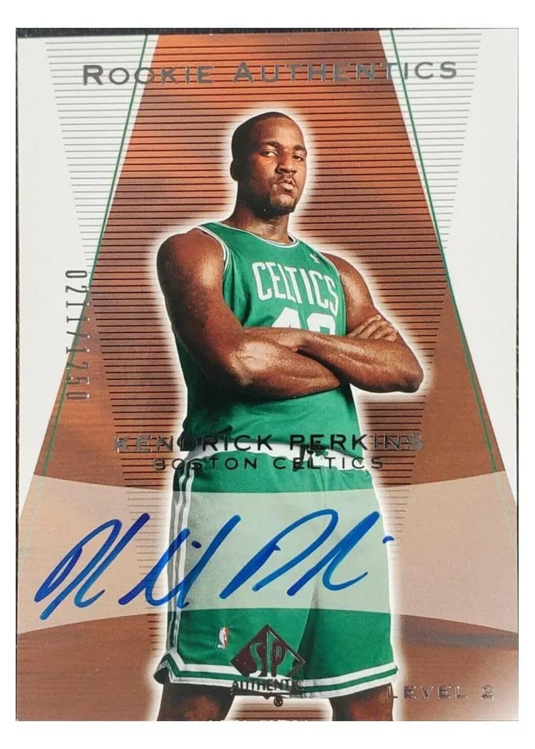 2003 SP Authentic Kendrick Perkins Autograph #171 card