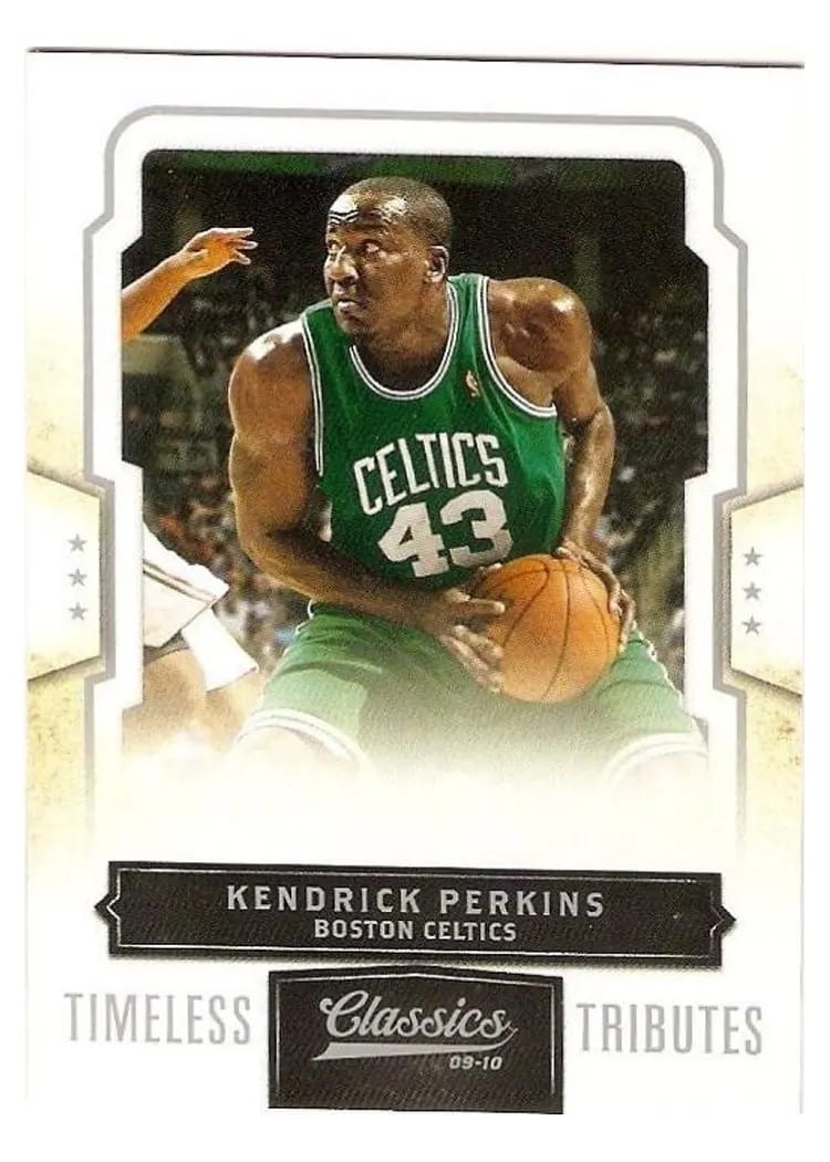 2009 Panini Classics Kendrick Perkins Timeless Tributes Silver #4 card