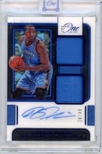 2021-22 Panini One and One Dual Jersey Autographs Kendrick Perkins #DJ-KPK card