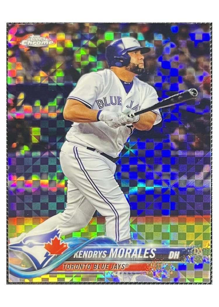2018 Topps Chrome Base Set Kendrys Morales #85 card