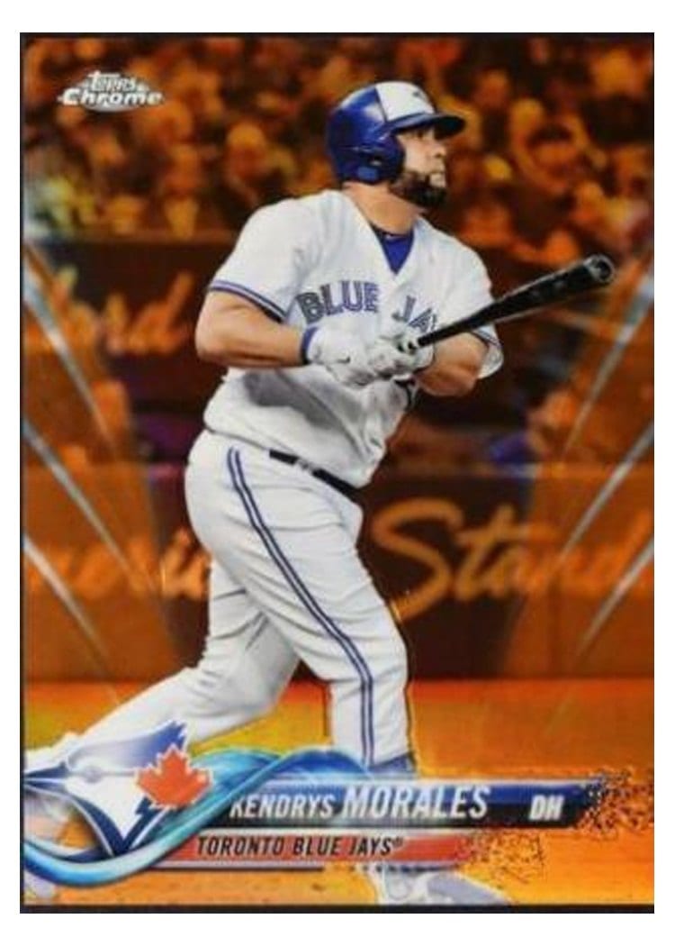 2018 Topps Chrome Base Set Kendrys Morales #85 card