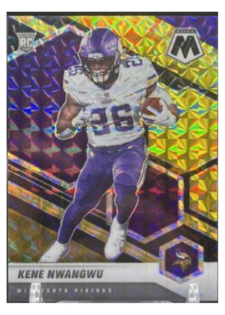 2021 Panini Mosaic Base Set Kene Nwangwu Choice Black Gold Mosaic #334 card