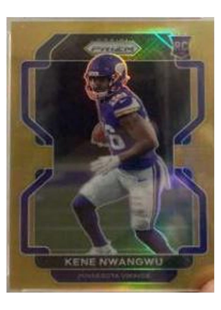 2021 Panini Prizm Base Set Kene Nwangwu Autograph Gold Prizm #364 card