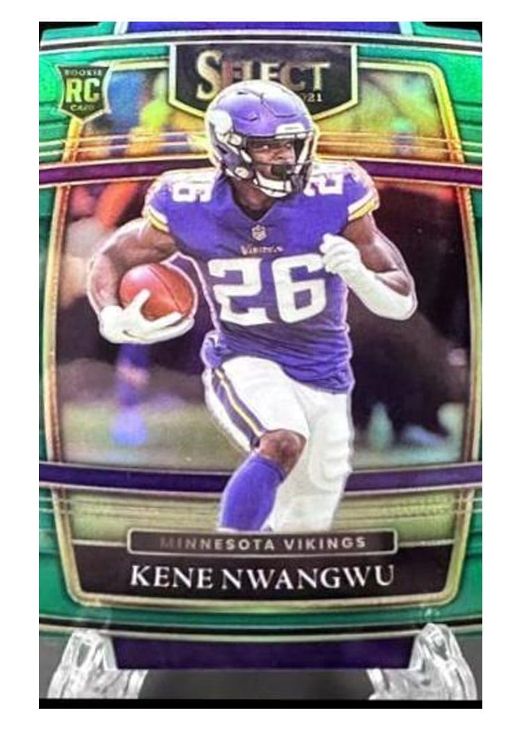 2021 Panini Select Base Set Kene Nwangwu Green Die Cut #74 card