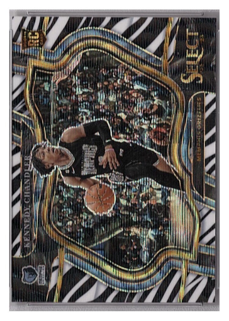 2022-23 Panini Select Base Set Kennedy Chandler Zebra Prizm #288 card