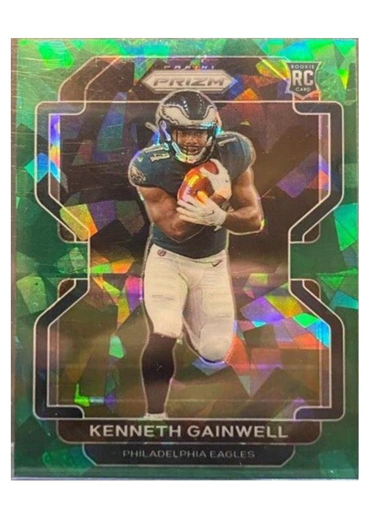 2021 Panini Prizm Base Set Kenneth Gainwell Green Ice Prizm #369 card