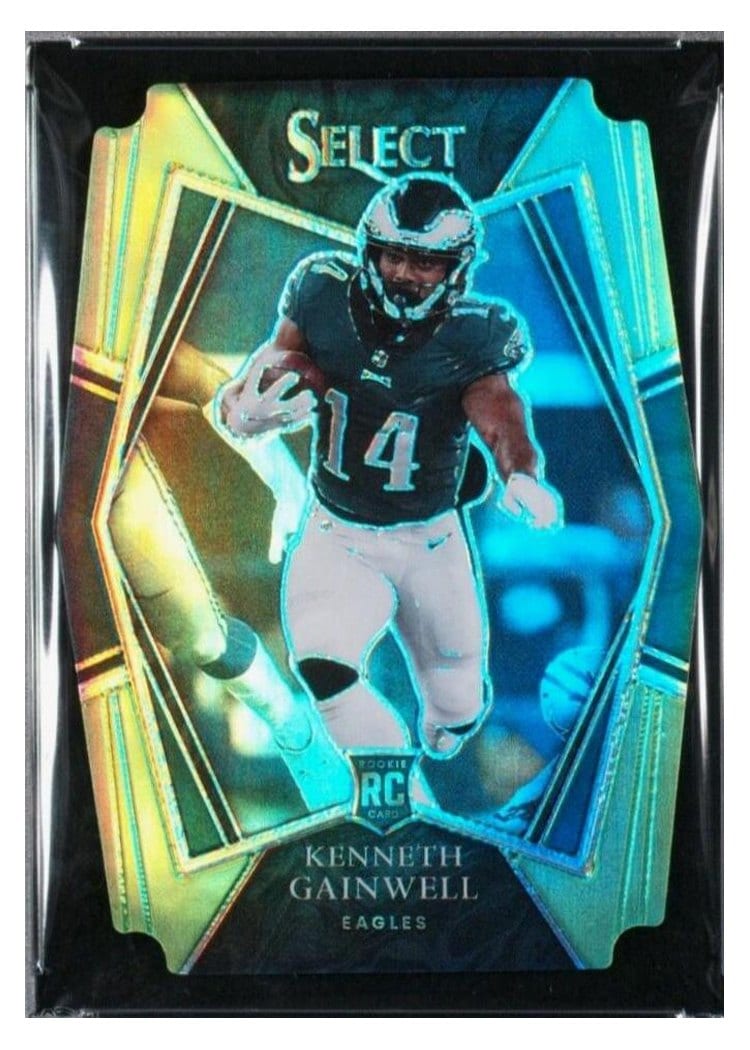 2021 Panini Select Base Set Kenneth Gainwell Neon Green Die Cut #181 card
