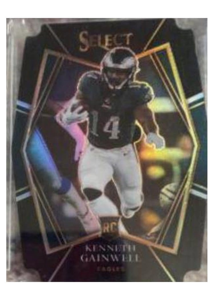 2021 Panini Select Base Set Kenneth Gainwell Black Gold Die Cut #281 card