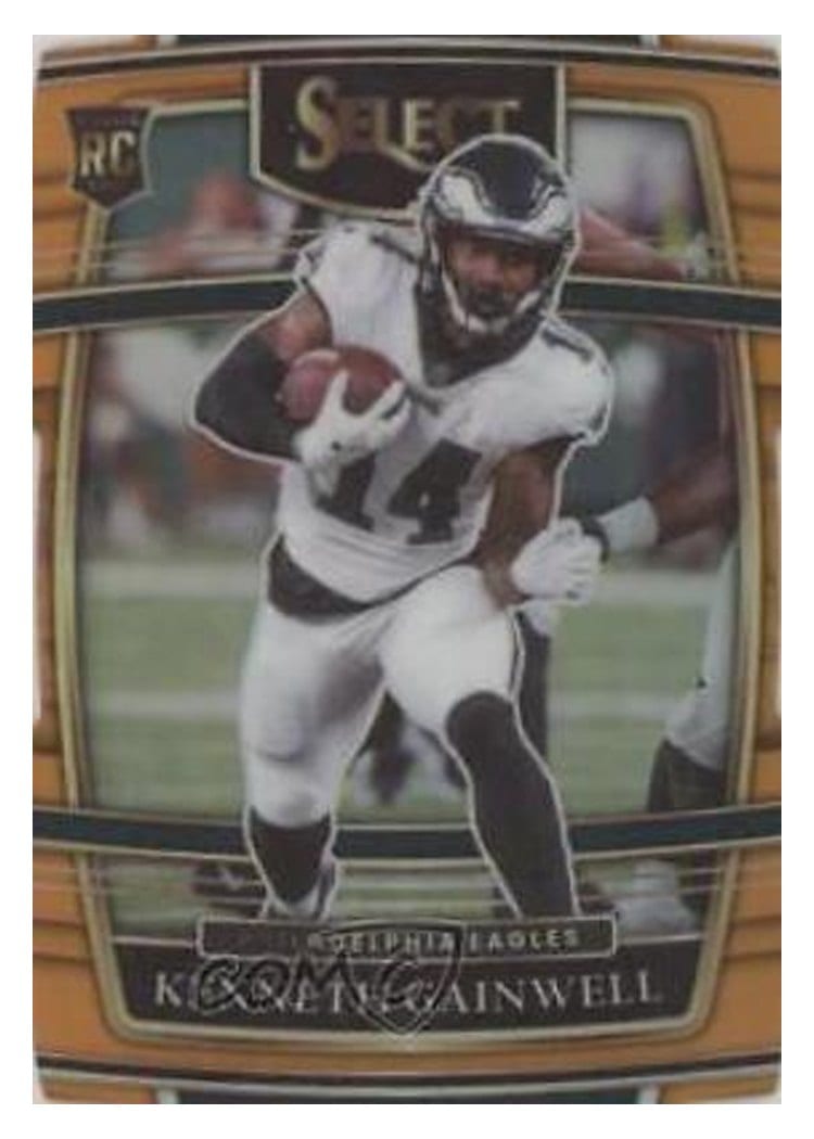 2021 Panini Select Base Set Kenneth Gainwell Orange Die Cut #81 card