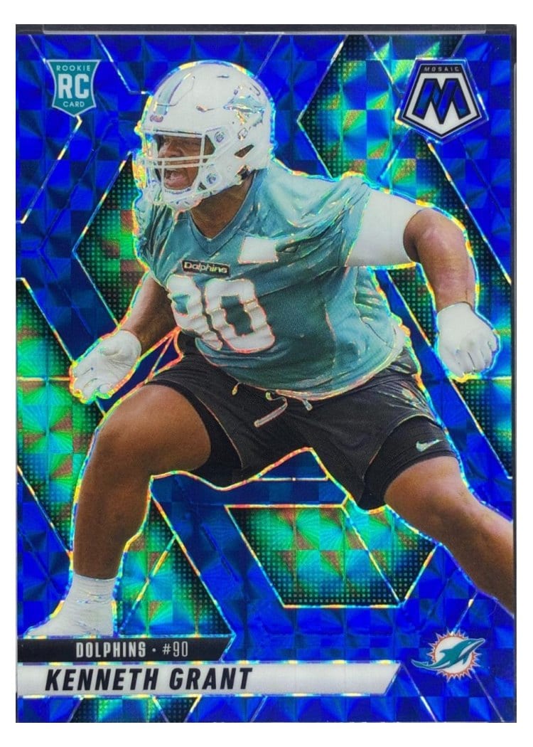 2025 Panini Mosaic Base Set Kenneth Grant Blue #351 card