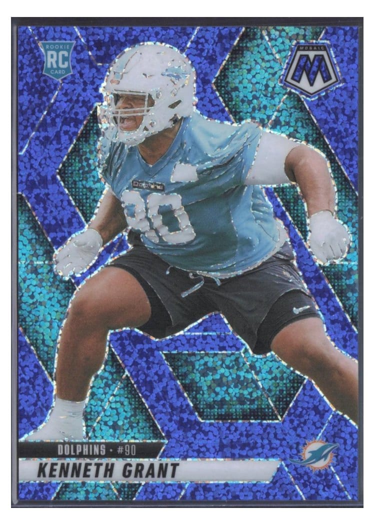 2025 Panini Mosaic Base Set Kenneth Grant Blue Sparkle #351 card