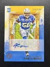 2020 Panini Chronicles Gridiron Kings Signatures Kenneth Murray #GK-34 card