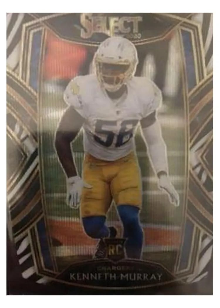 2020 Panini Select Base Set Kenneth Murray Zebra Prizm #292 card