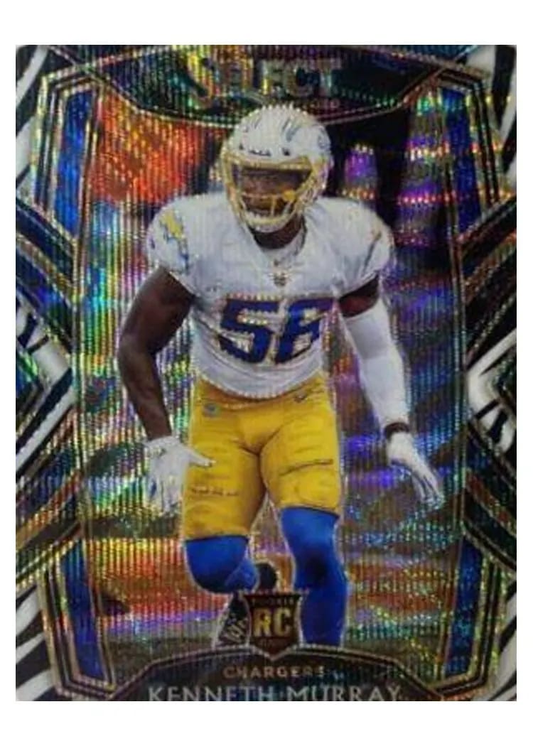 2020 Panini Select Base Set Kenneth Murray Zebra Prizm Die Cut #292 card