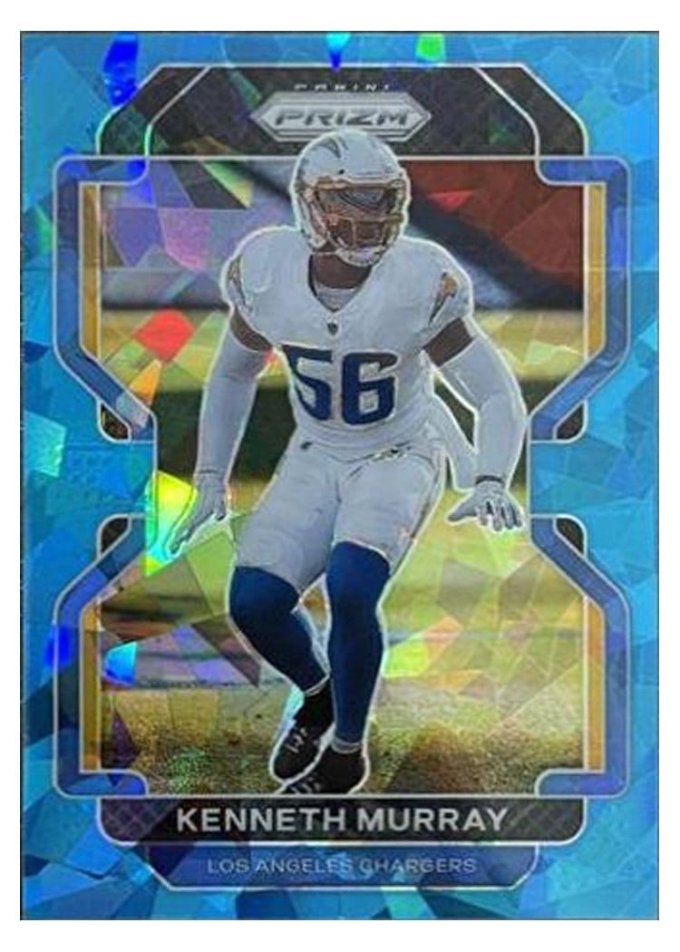 2021 Panini Prizm Base Set Kenneth Murray Blue Ice Prizm #172 card