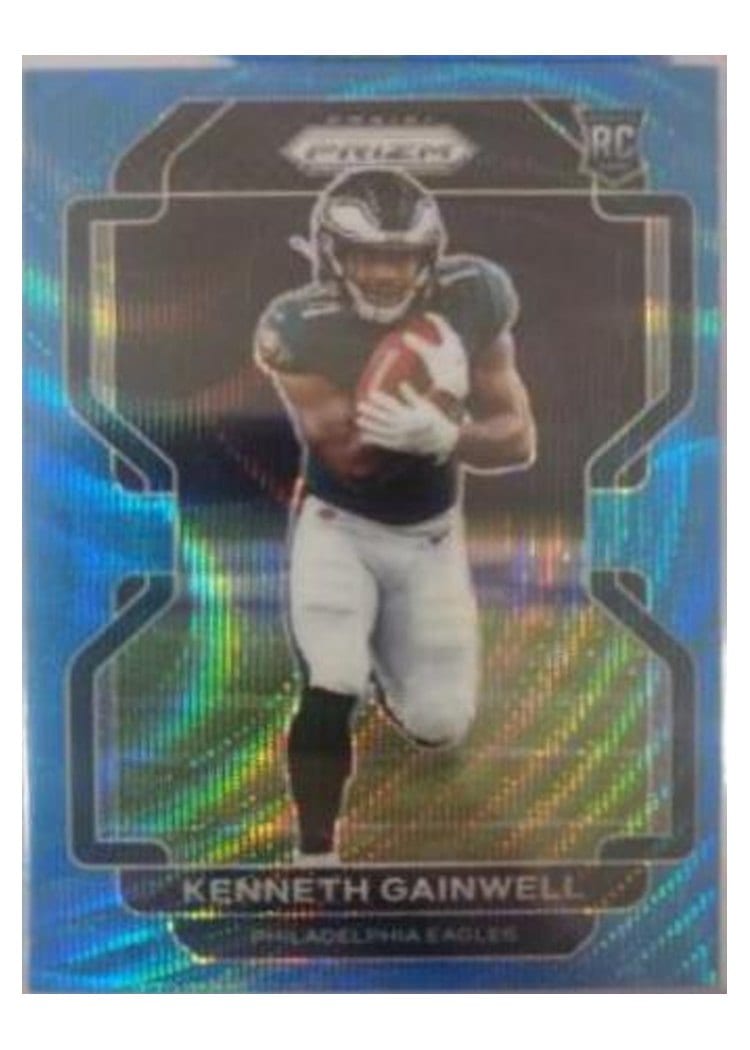 2021 Panini Prizm Base Set Kenneth Murray Blue Wave Prizm #172 card