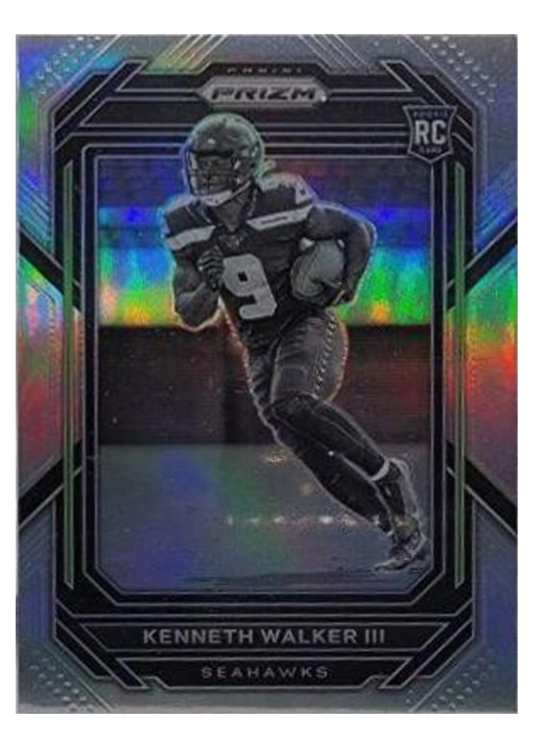 2022 Panini Prizm Kenneth Walker III Black White Checker #318 card
