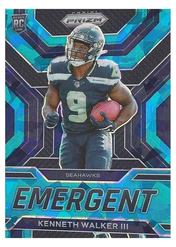 2022 Panini Prizm Kenneth Walker III #318 card