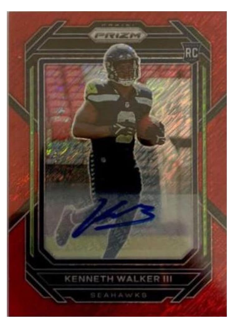 2022 Panini Prizm Kenneth Walker III #318 card