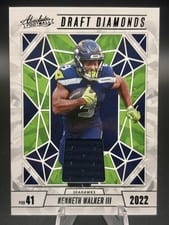 2024 Panini Absolute Draft Diamonds Jersey Kenneth Walker III #DDJ-KWR card