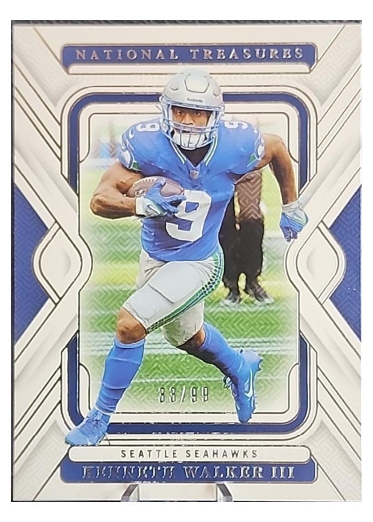 2024 Panini National Treasures Base Set Kenneth Walker III #90 card