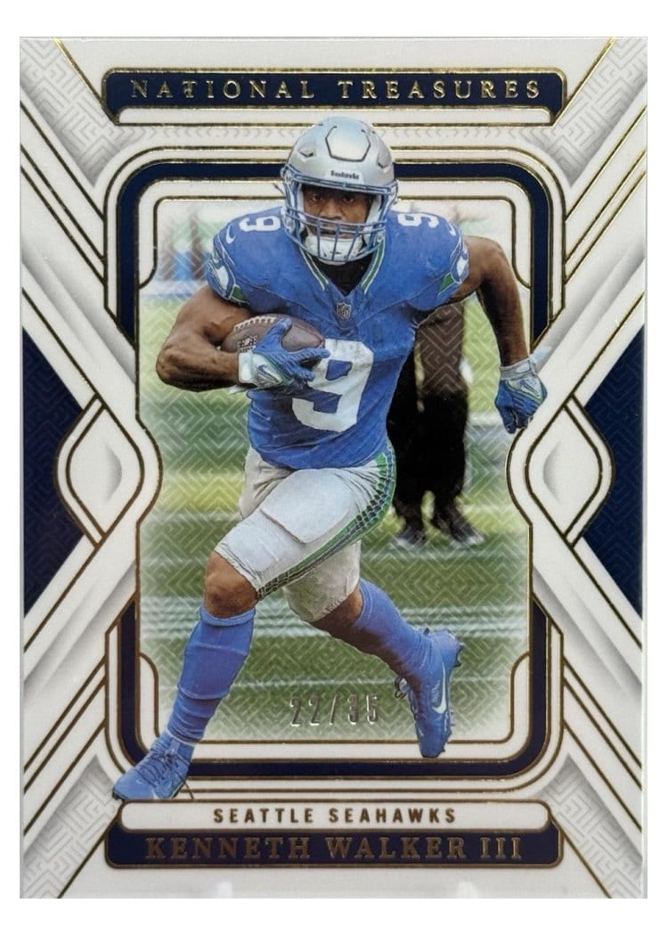 2024 Panini National Treasures Base Set Kenneth Walker III #90 card