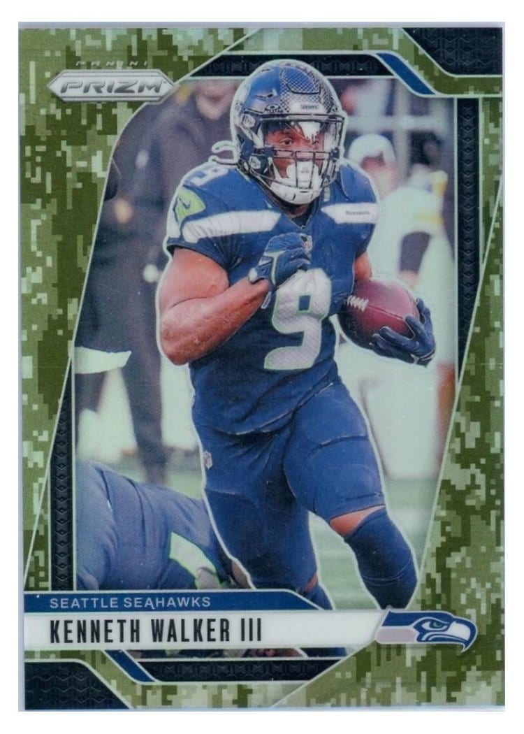 2024 Panini Prizm Base Set Kenneth Walker III Forest Camo #260 card