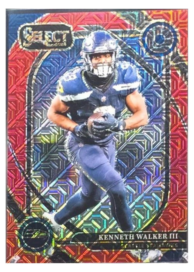 2024 Panini Select Base Set Kenneth Walker III Red Prizm #276 card
