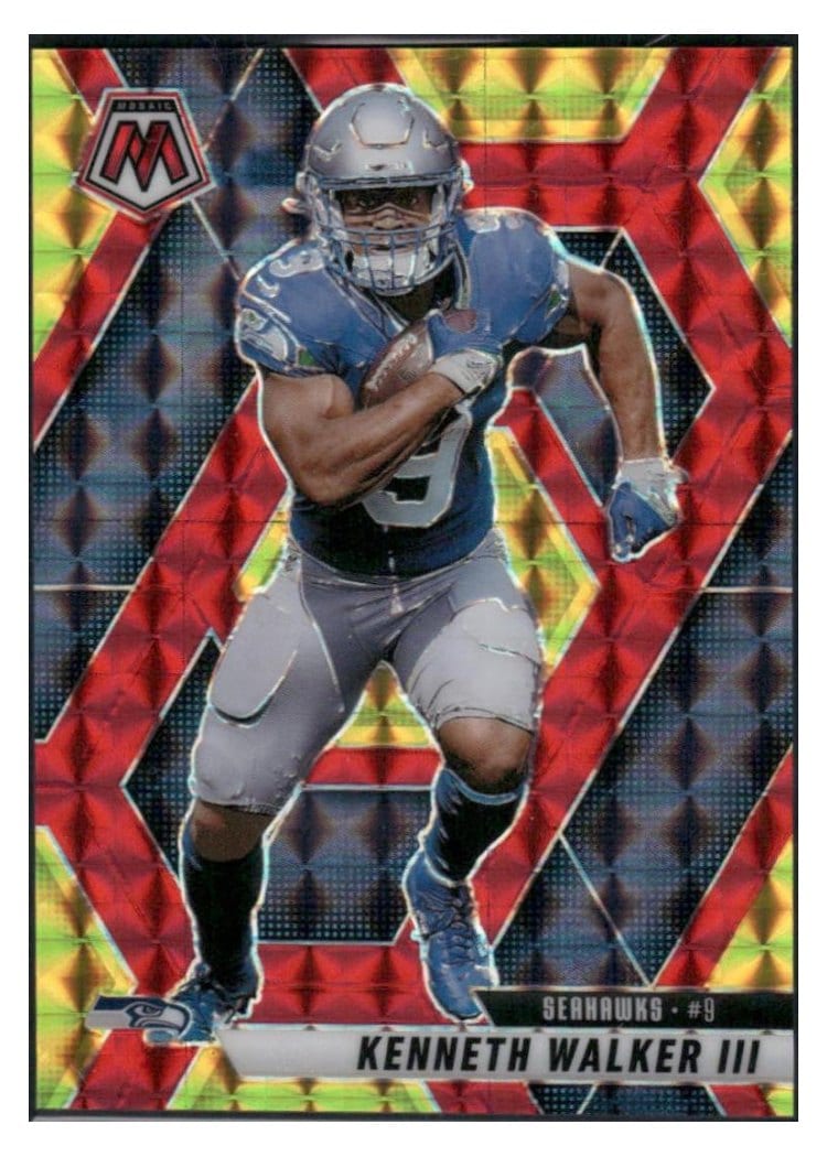 2025 Panini Mosaic Base Set Kenneth Walker III Choice Red #149 card