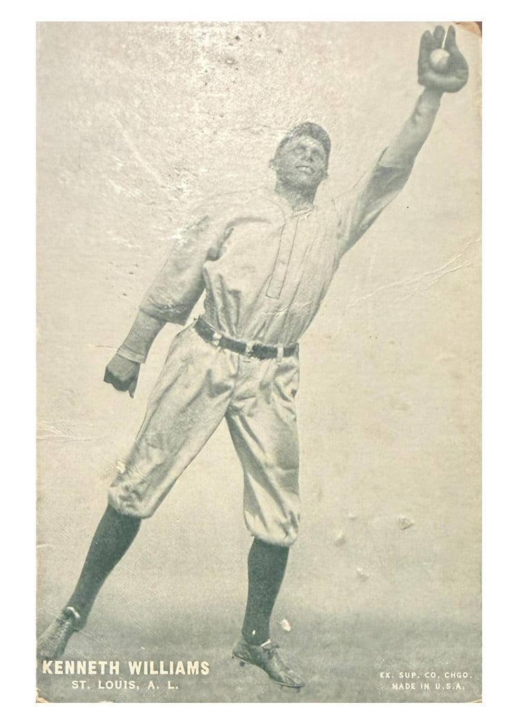 1927 Exhibits Green Tint Kenneth Williams card