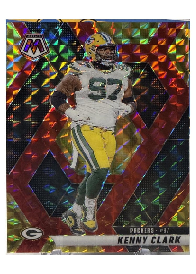 2025 Panini Mosaic Base Set Kenny Clark #84 card