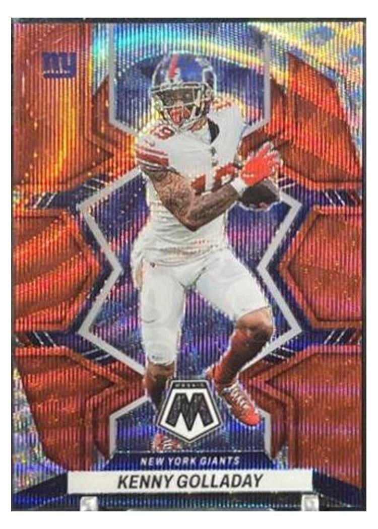 2022 Panini Mosaic Base Set Kenny Golladay Red Wave #147 card