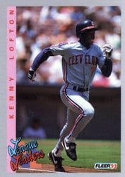 1993 Fleer Base Set Kenny Lofton #346 card