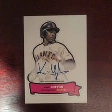2024 Topps Archives 1968 Topps Action All-Stars Autographs Kenny Lofton #68AA-KL card