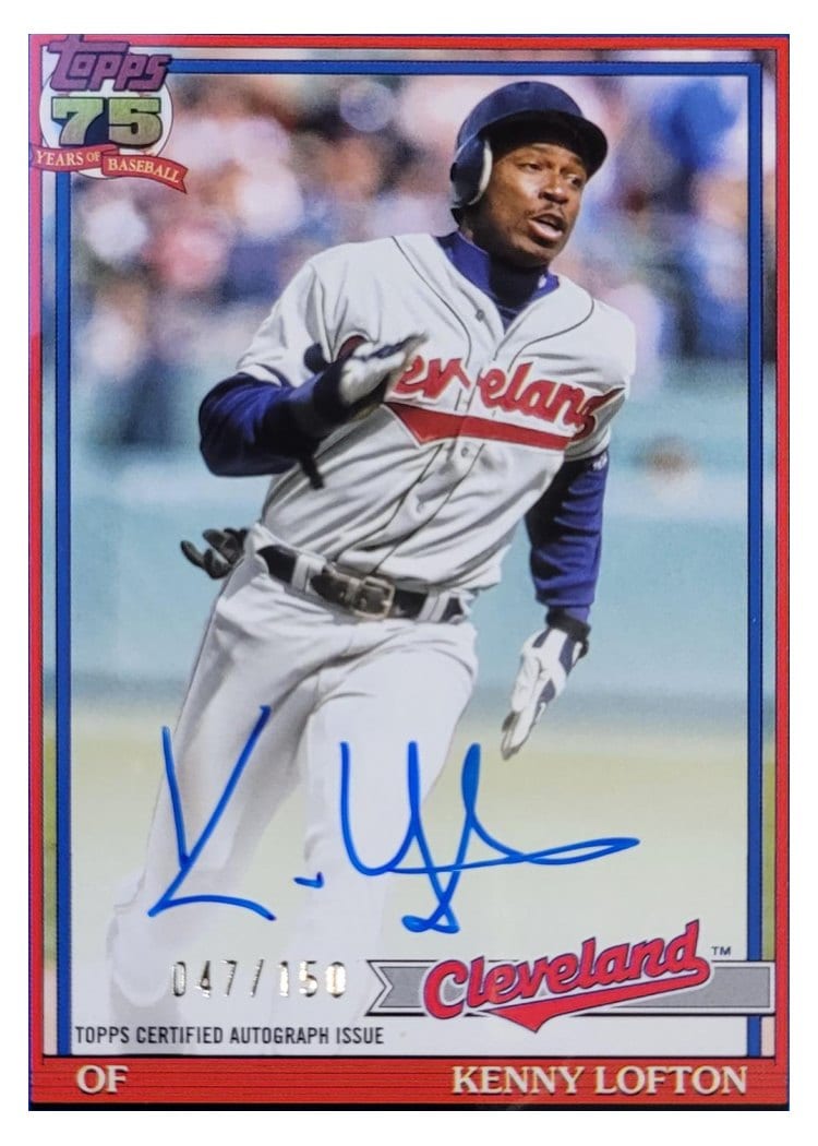 2026 Topps 1991 Topps Autographs Kenny Lofton #91A-KL card