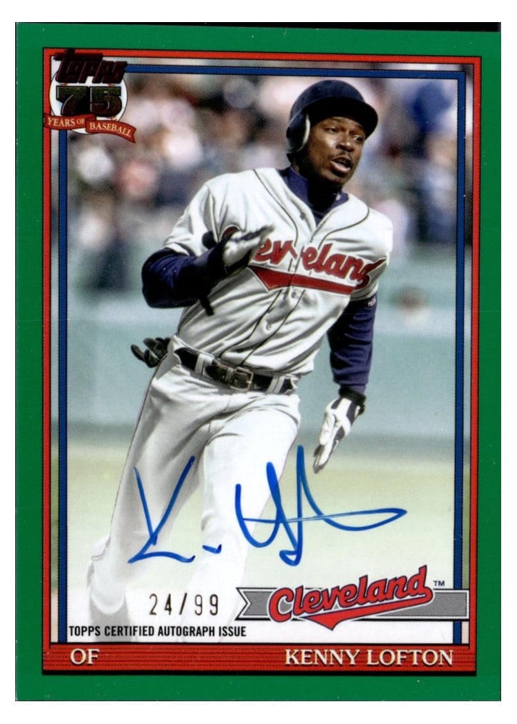 2026 Topps 1991 Topps Autographs Kenny Lofton #91A-KL card