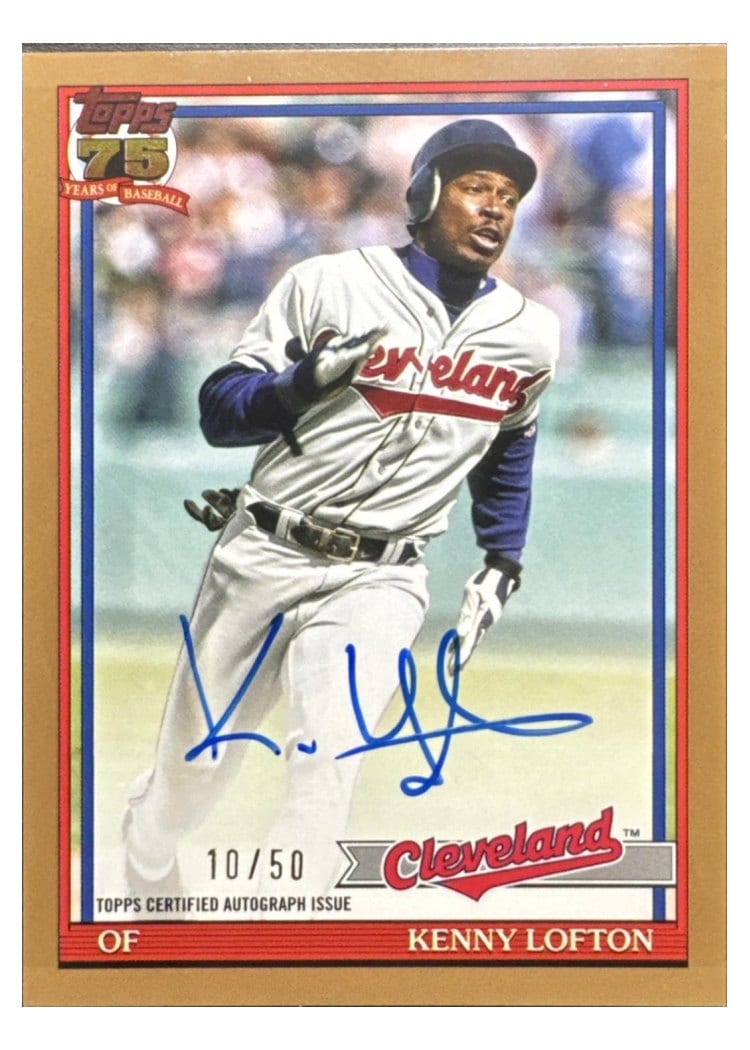 2026 Topps 1991 Topps Autographs Kenny Lofton #91A-KL card